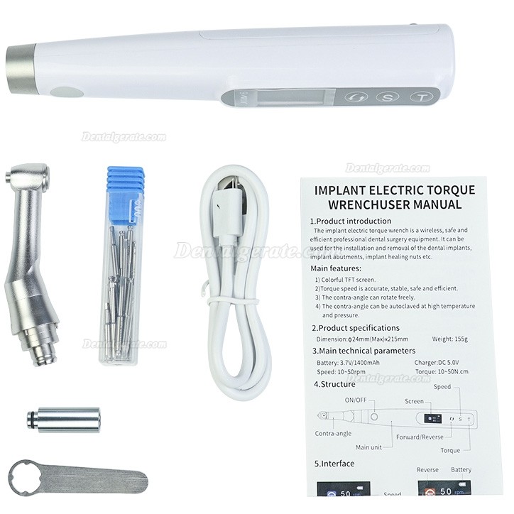 Elektrisches Drehmomentschraubendreher-Set / Kleines Implantat Schraubendreher Set 10-50 N